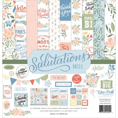 Echo Park Salutations No. 1 Designpapier - Collection Kit